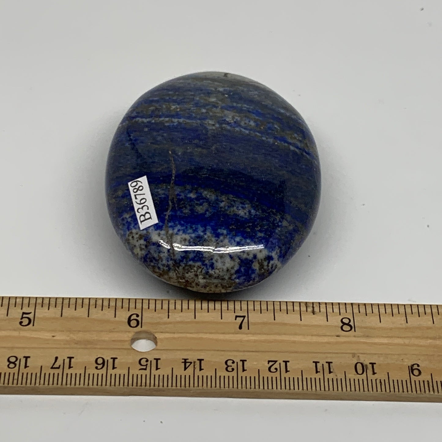 172.9g, 3"x2.2"x1", Natural Lapis Lazuli Palm Stone @Afghanistan, B36789