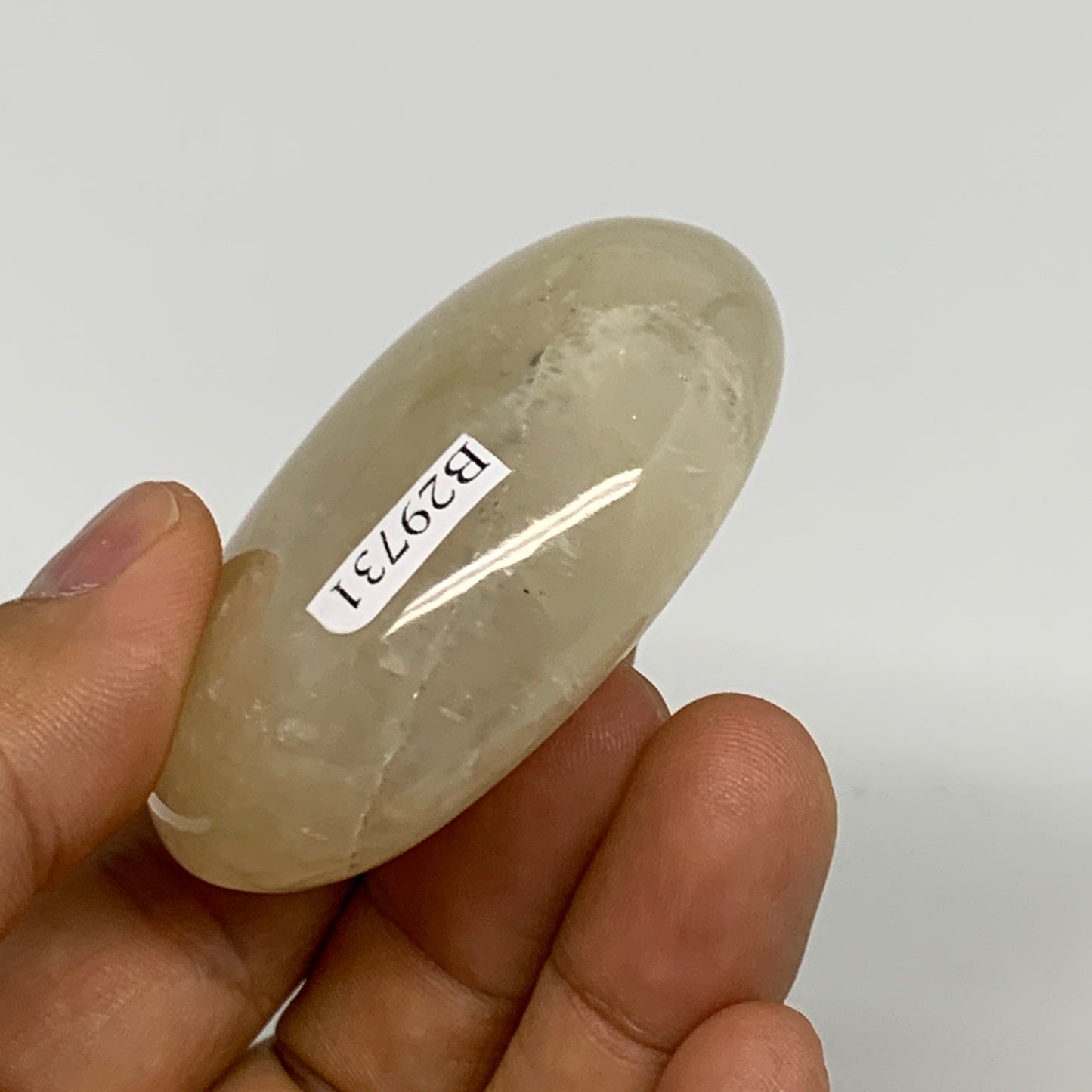 86.3g,2.2"x1.8"x0.8", Yellow Aventurine Palm-Stone Crystal Stone @India,B29731