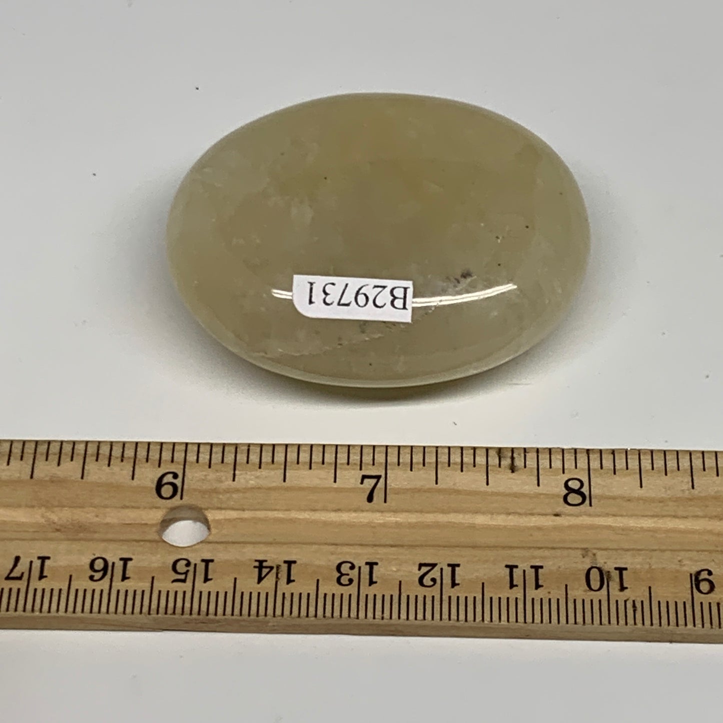 86.3g,2.2"x1.8"x0.8", Yellow Aventurine Palm-Stone Crystal Stone @India,B29731