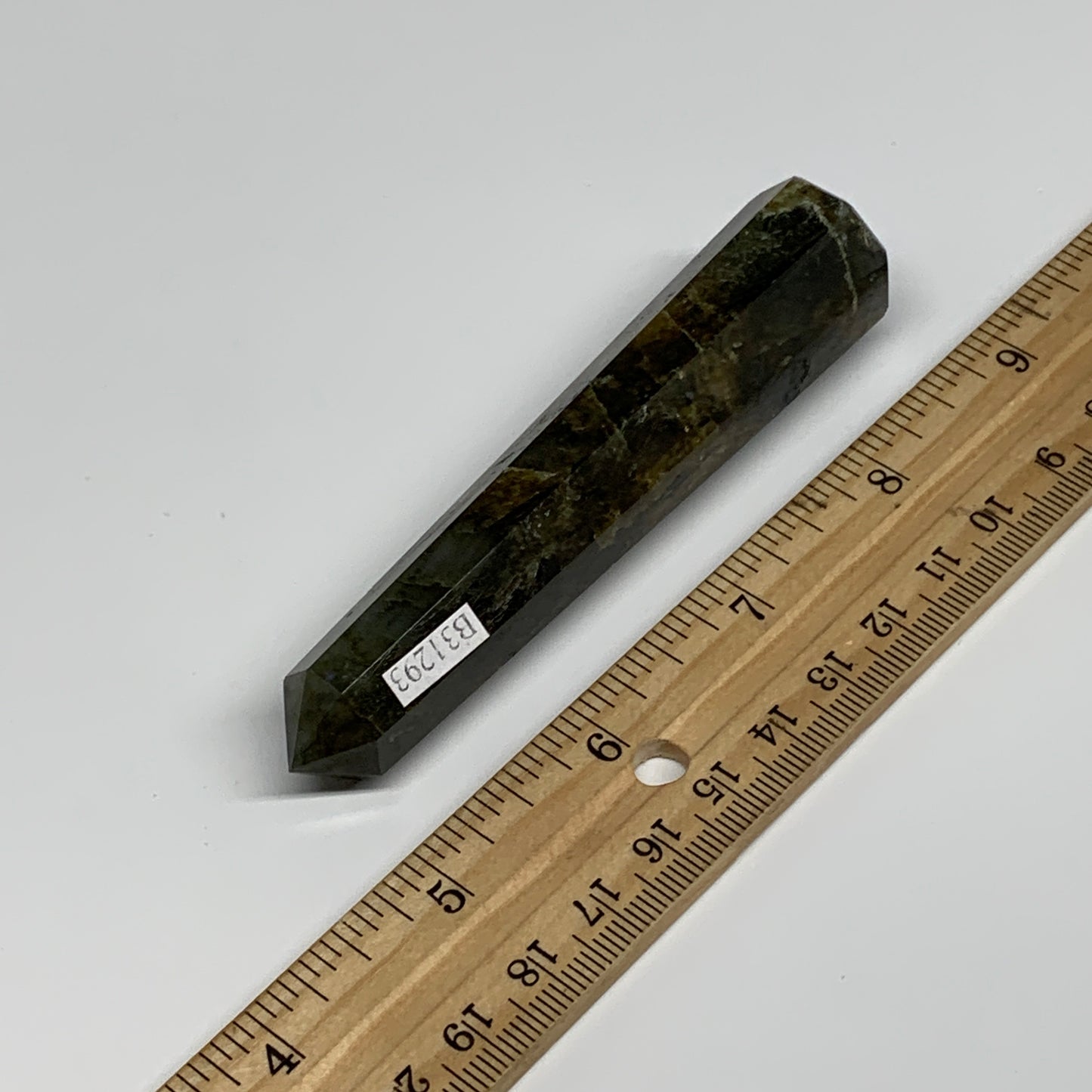 66.5g, 3.9"x0.8", Labradorite Tower Point Crystal @Madagascar, B31293