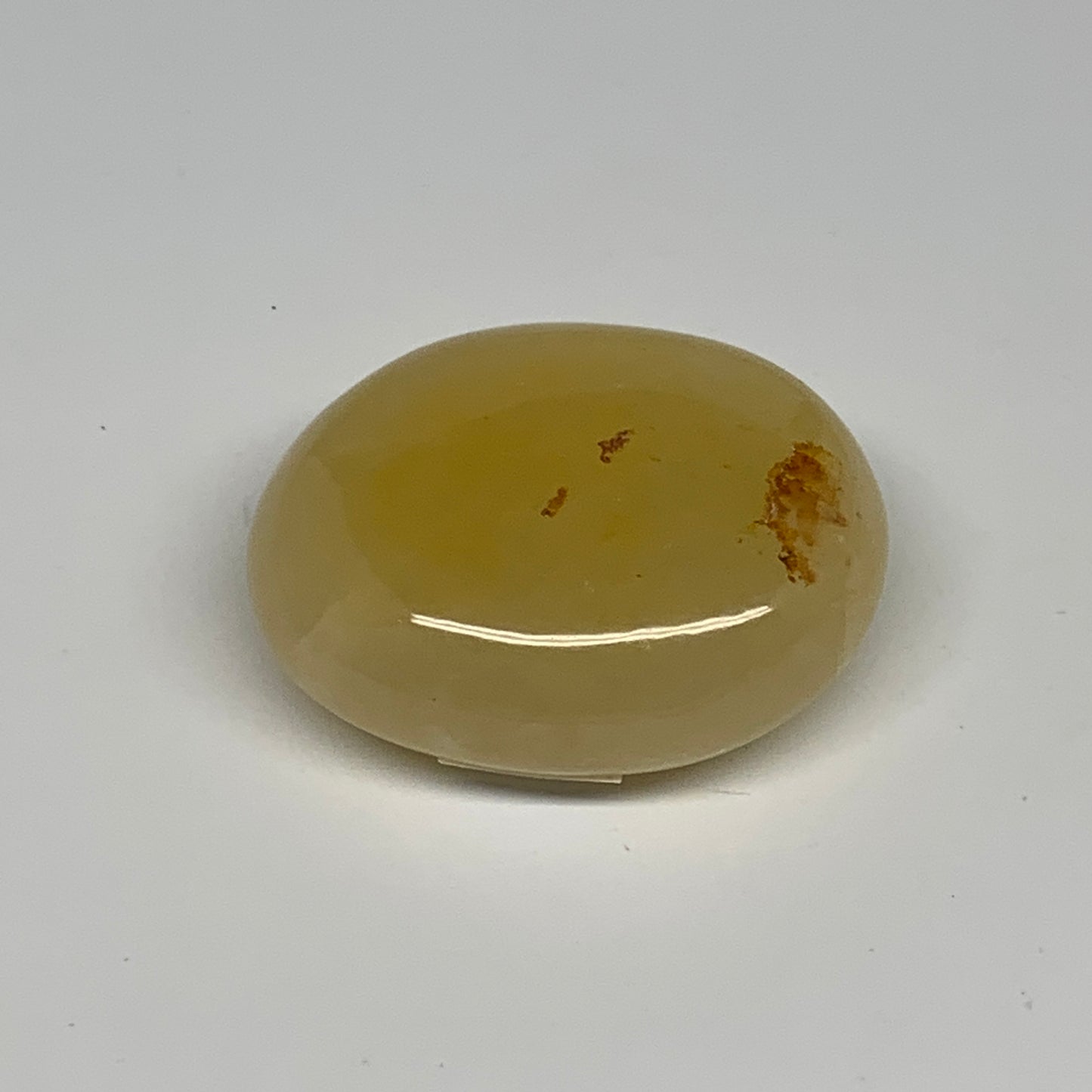 85.1g,2.1"x1.7"x0.9", Yellow Aventurine Palm-Stone Crystal Stone @India,B29732