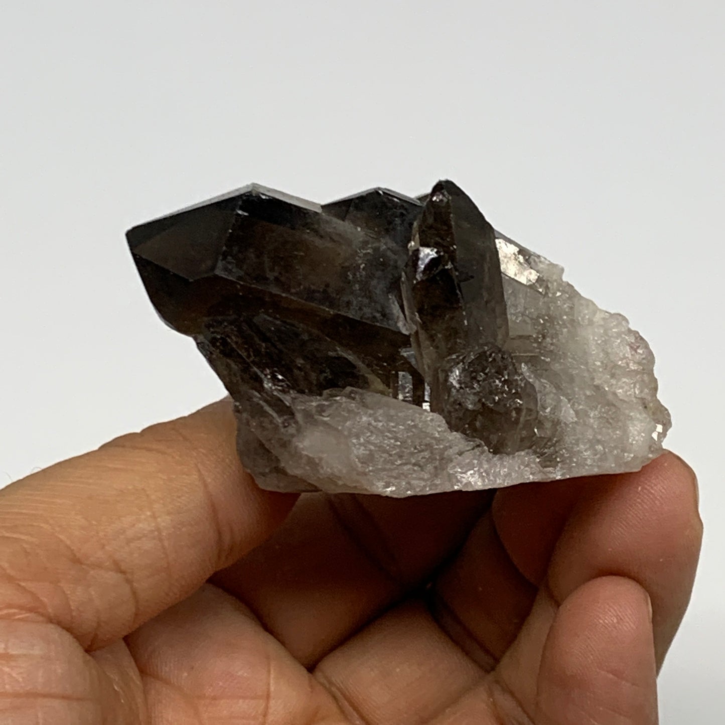 76.5g,2.5"x2.2"x1.3",Smoky Quartz Crystal Mineral,Specimen Terminated,B28956