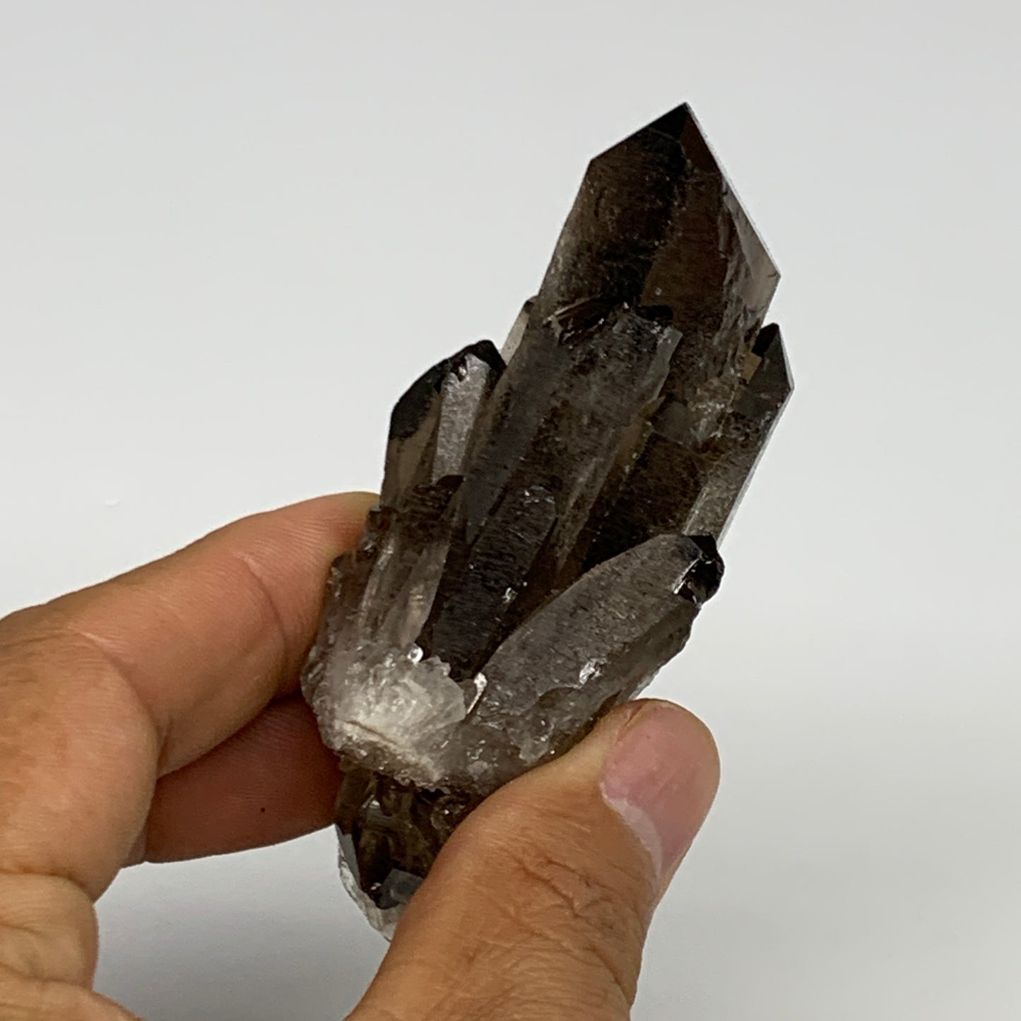 102.4g,3.3"x1.6"x1.2",Smoky Quartz Crystal Mineral,Specimen Terminated,B28957
