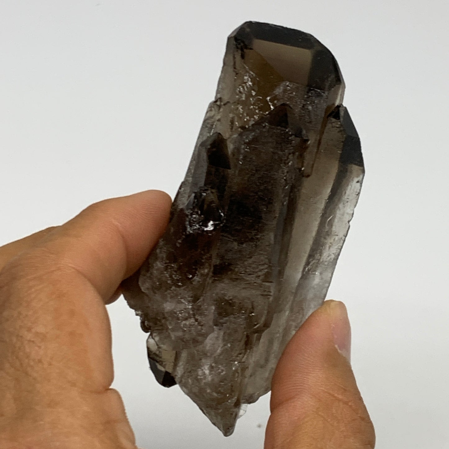 102.4g,3.3"x1.6"x1.2",Smoky Quartz Crystal Mineral,Specimen Terminated,B28957