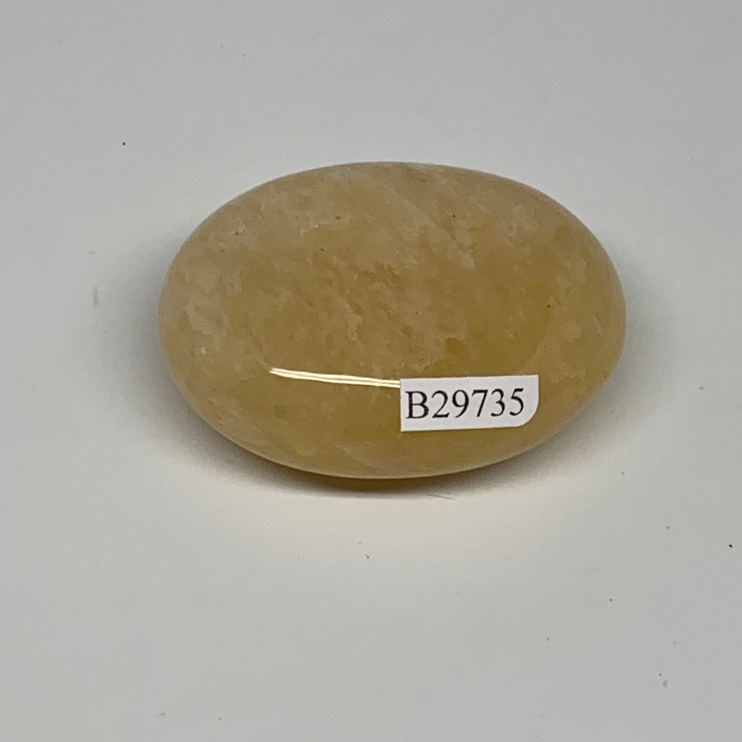 75g,2.1"x1.7"x0.8", Yellow Aventurine Palm-Stone Crystal Stone @India,B29735
