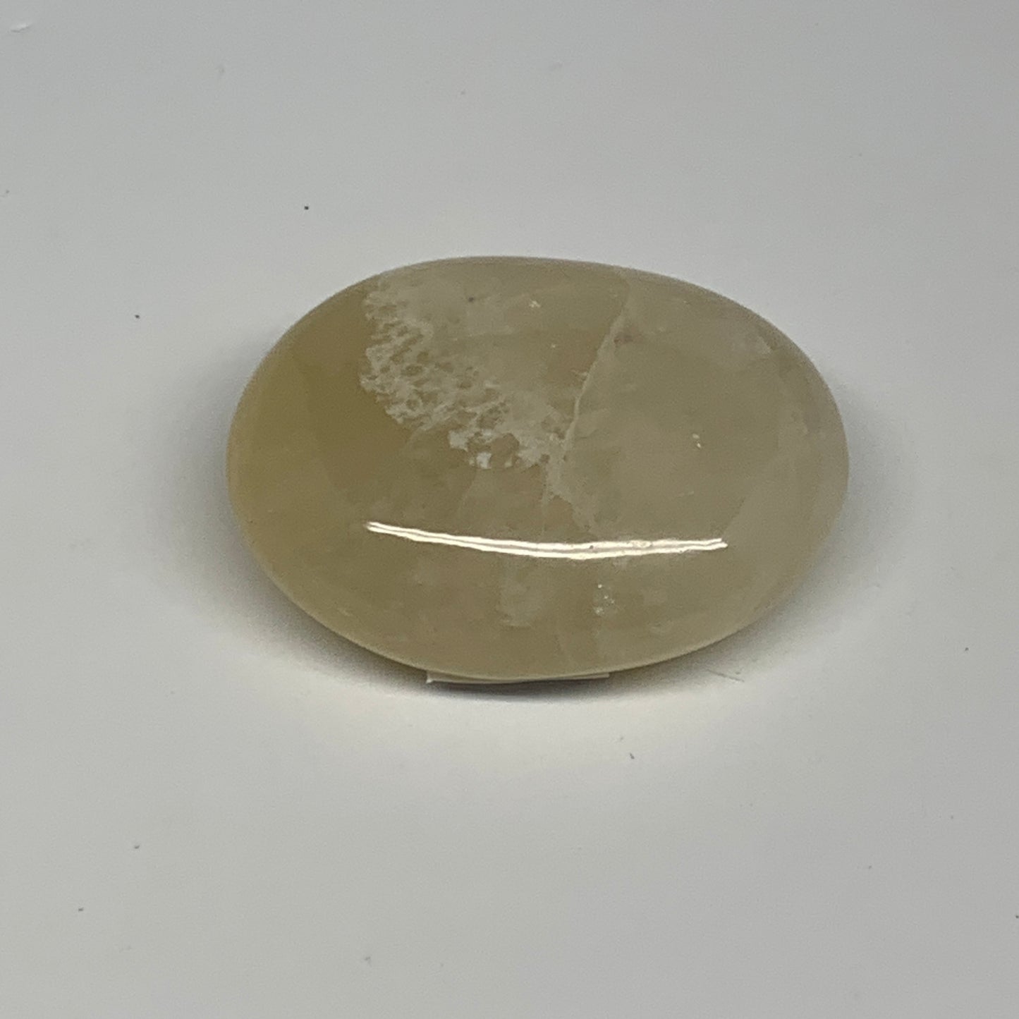 71.4g,2.1"x1.6"x0.8", Yellow Aventurine Palm-Stone Crystal Stone @India,B29736