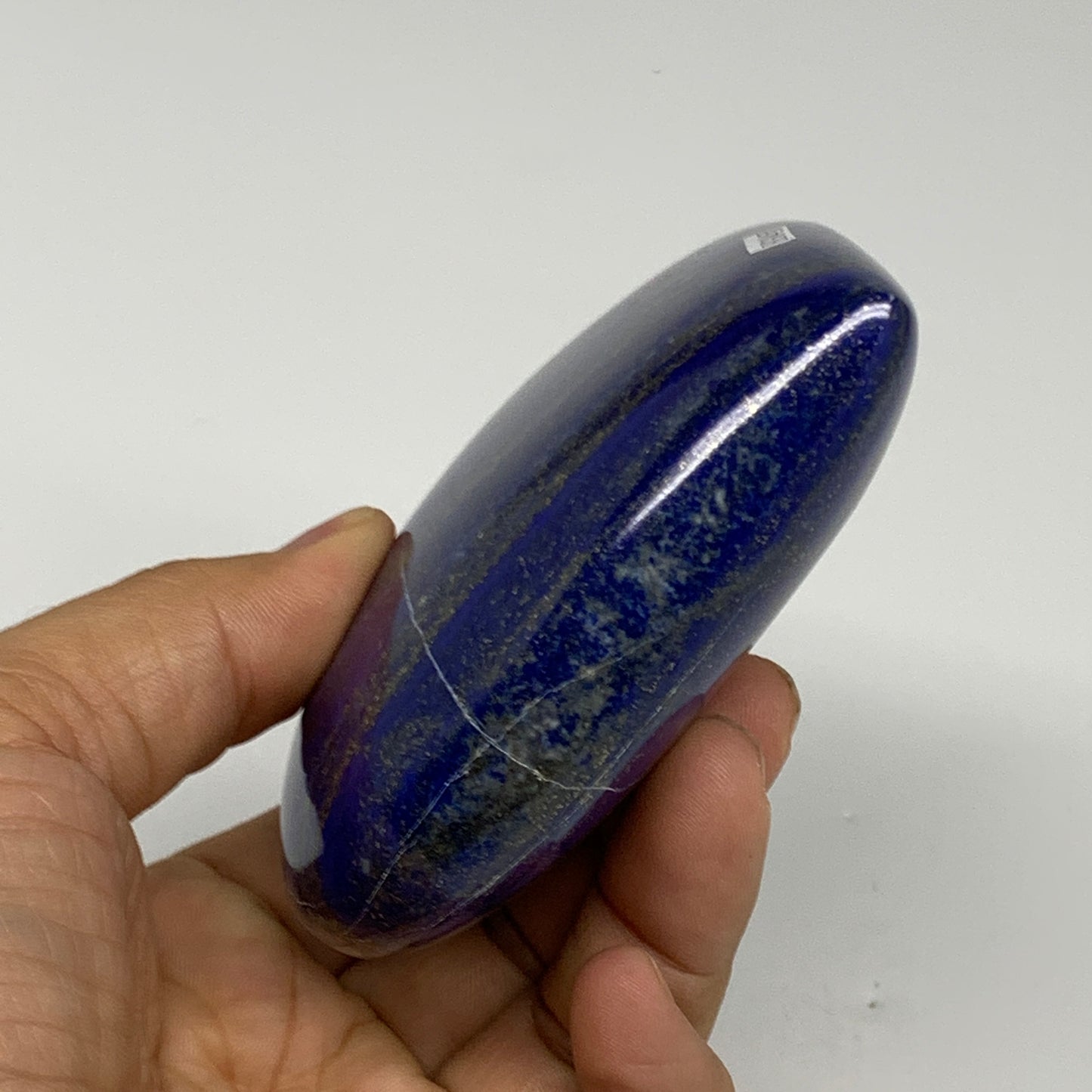 428.4g, 3.5"x3.9"x1.2", Natural Lapis Lazuli Heart Polished Crystal, B30458
