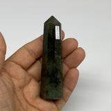 62.6g, 3.2"x0.8", Small Labradorite Tower Point Crystal @Madagascar, B31299