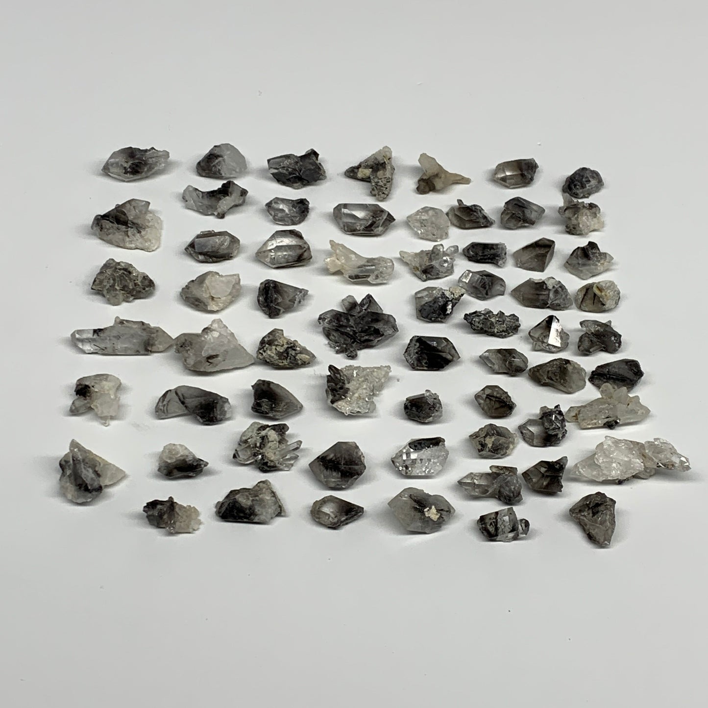 183g,0.5"-1.4",63pcs,Small Ruilte Quartz Minerals Specimens,Terminated,B27409