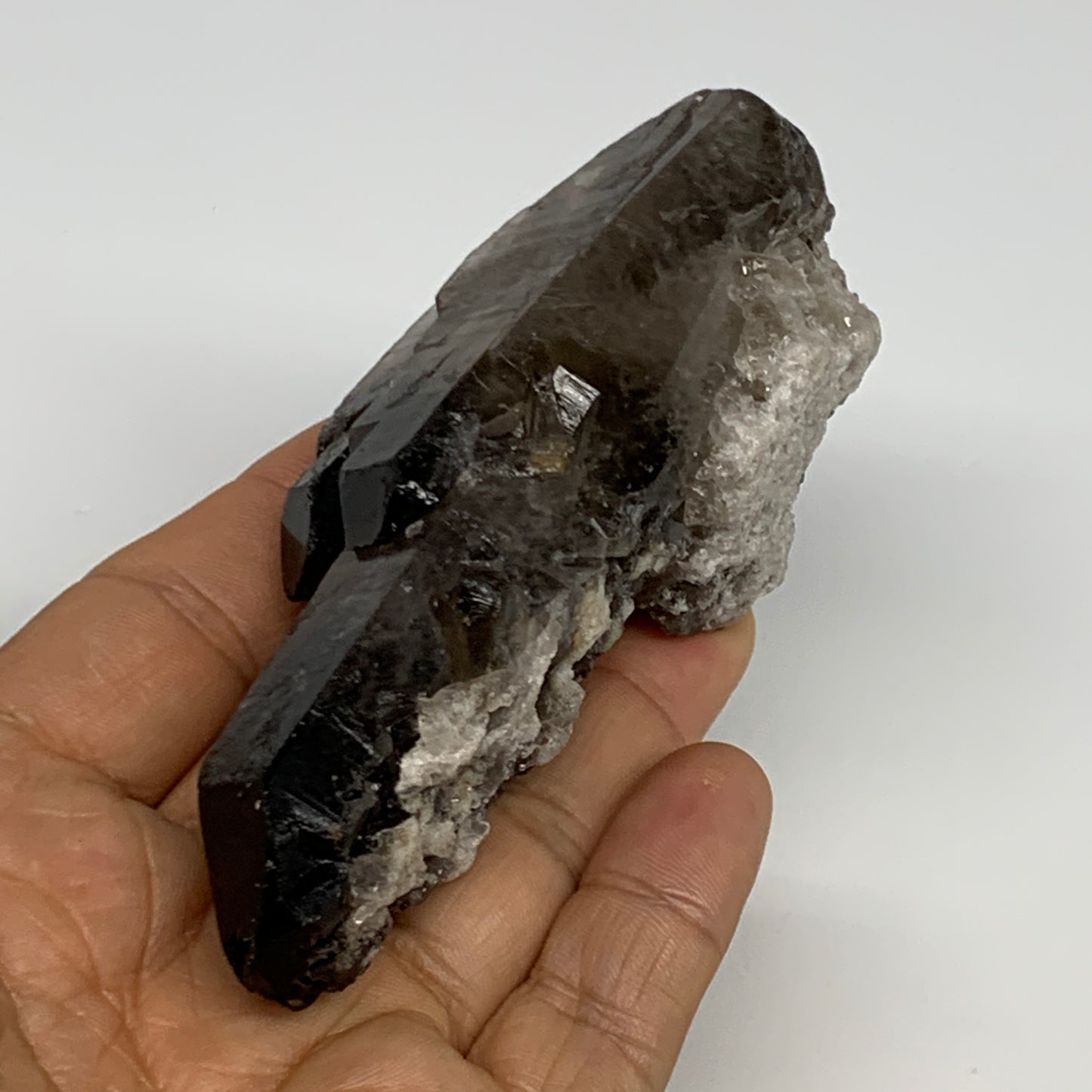 151g,4"x1.8"x1.3",Smoky Quartz Crystal Mineral,Specimen Terminated,B28961