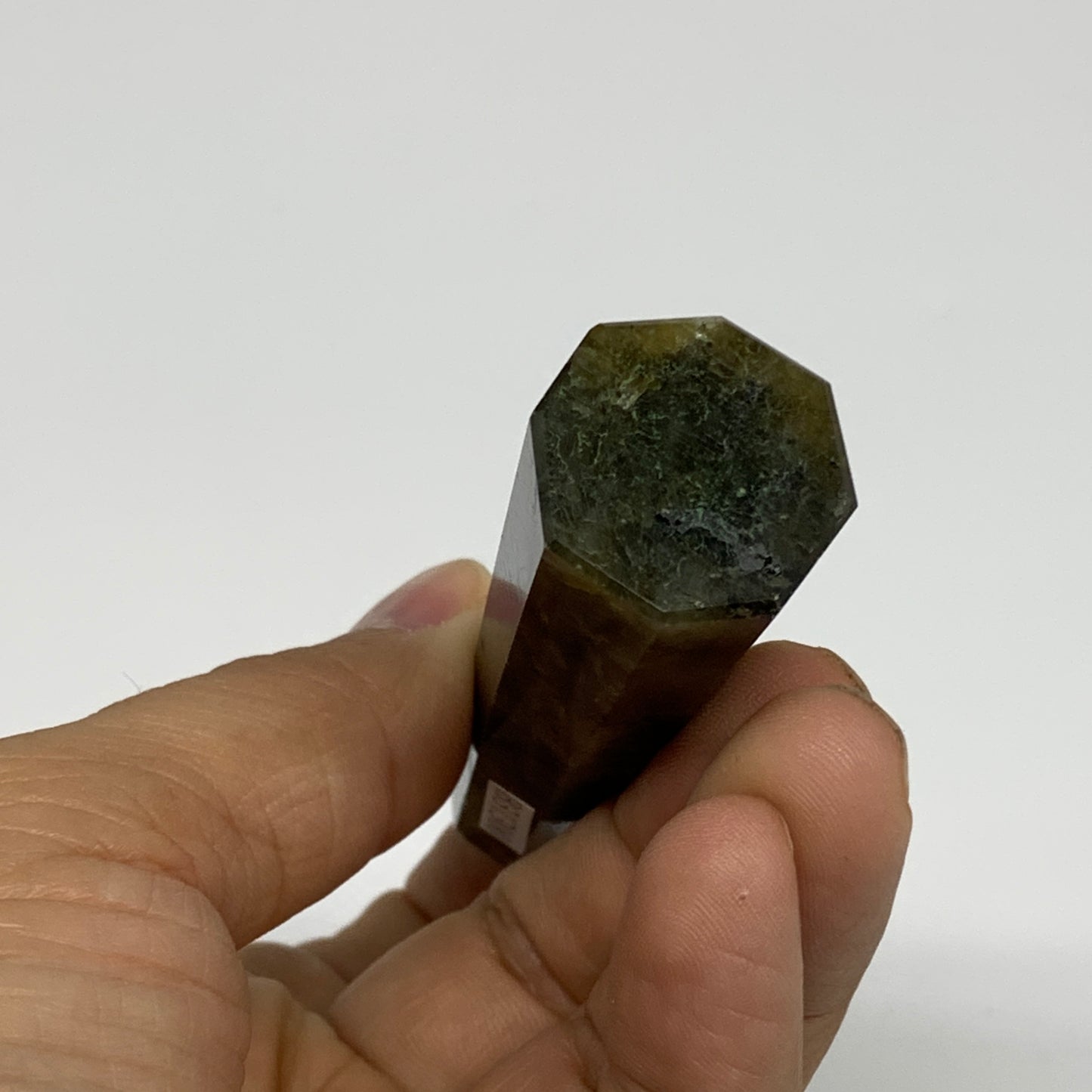 53.7g, 3"x0.8", Small Labradorite Tower Point Crystal @Madagascar, B31300
