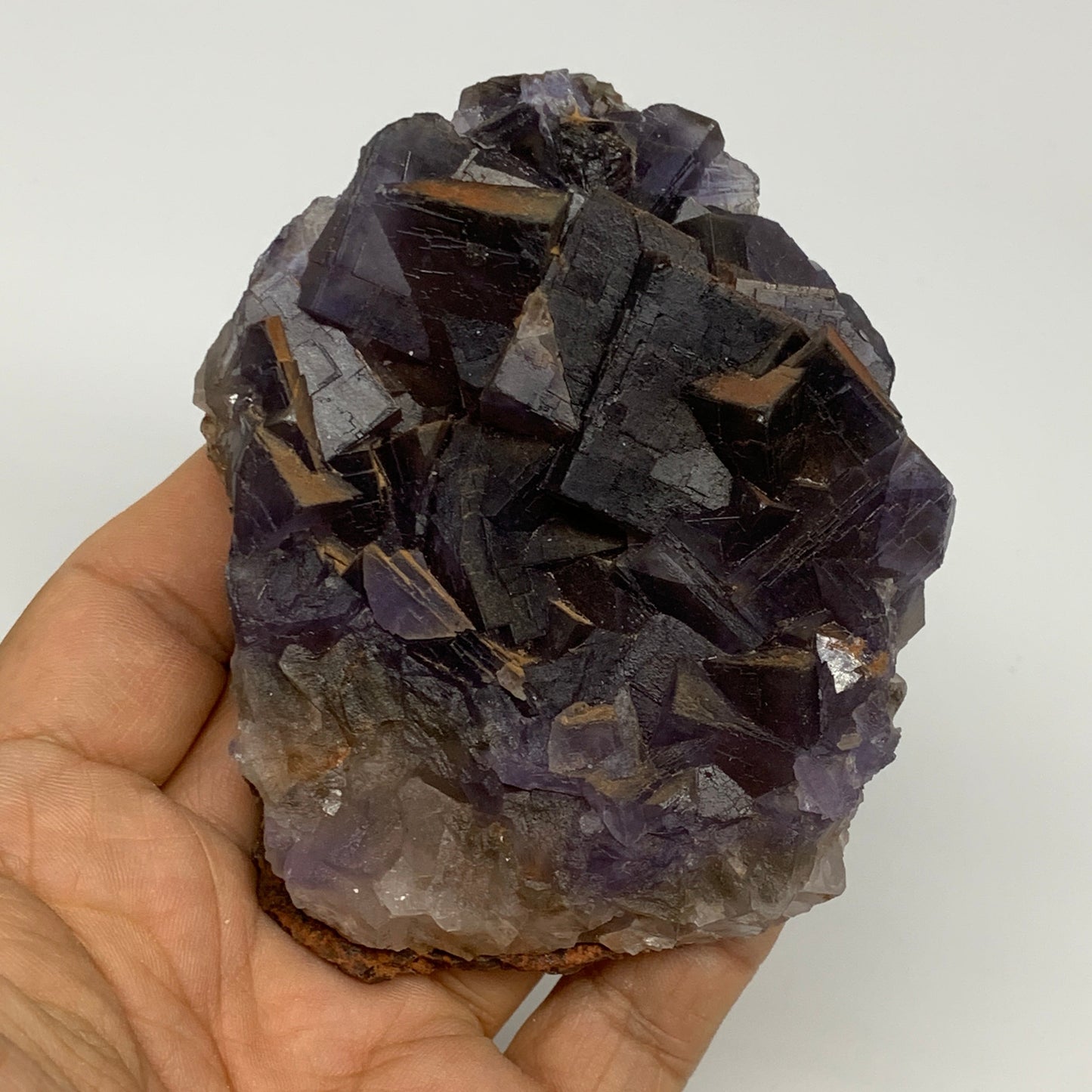 6.39 lbs,3"-4.3" 6pcs, Purple Fluorite Crystal Minerals Specimens,B27412