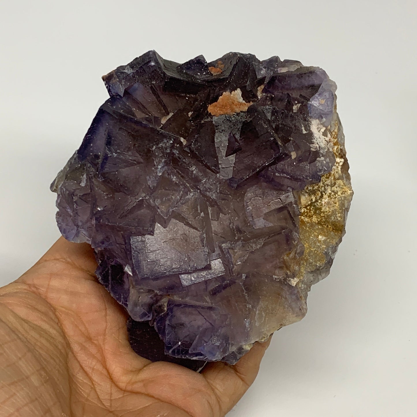 6.39 lbs,3"-4.3" 6pcs, Purple Fluorite Crystal Minerals Specimens,B27412