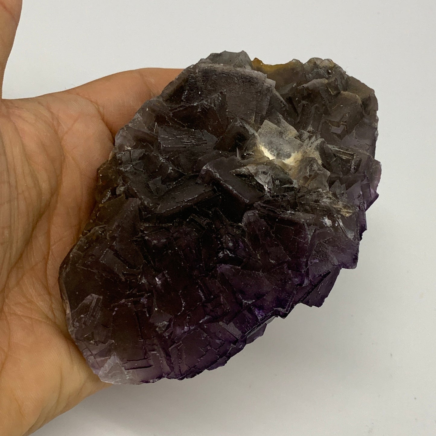 6.39 lbs,3"-4.3" 6pcs, Purple Fluorite Crystal Minerals Specimens,B27412
