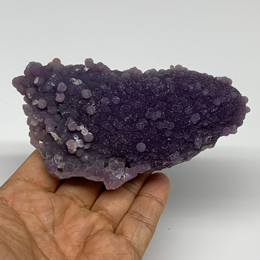 0.69 lbs, 4.4"x2.2"x1.8", Natural Rough Grape Agate Crystal Mineral Specimens, B
