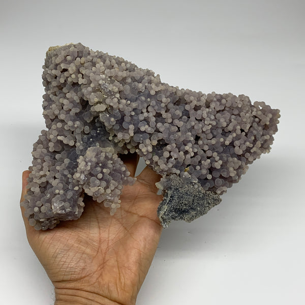 3.47 lbs, 8"x6"x3.8", Natural Rough Grape Agate Crystal Mineral Specimens, B32603