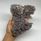 3.47 lbs, 8"x6"x3.8", Natural Rough Grape Agate Crystal Mineral Specimens, B3260