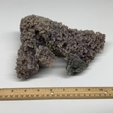 3.47 lbs, 8"x6"x3.8", Natural Rough Grape Agate Crystal Mineral Specimens, B3260
