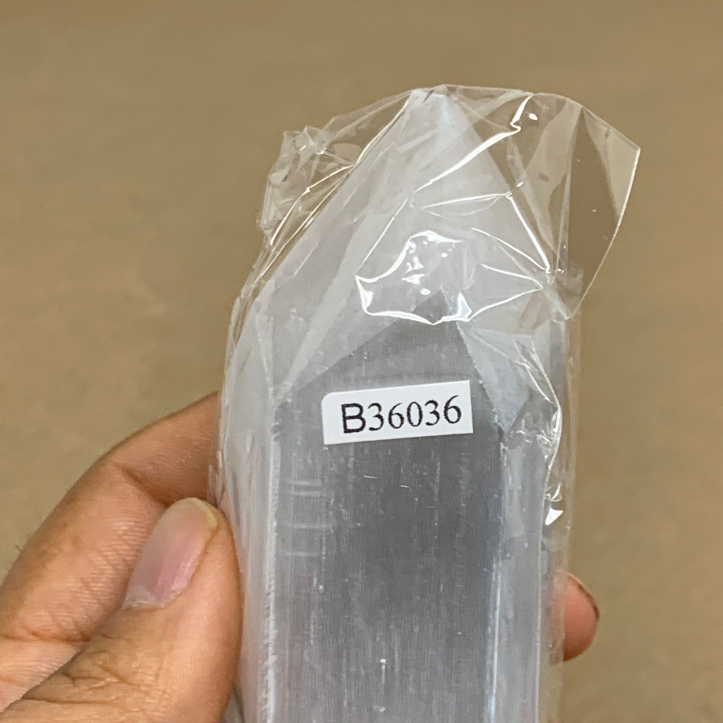 192g, 3.9"x1.5", Selenite (Satin Spar) Crystal Tower Point, B36036