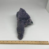 4.17 lbs, 14.1"x5.1"x3.8", Rough Grape Agate Crystal Mineral Specimens,B32607