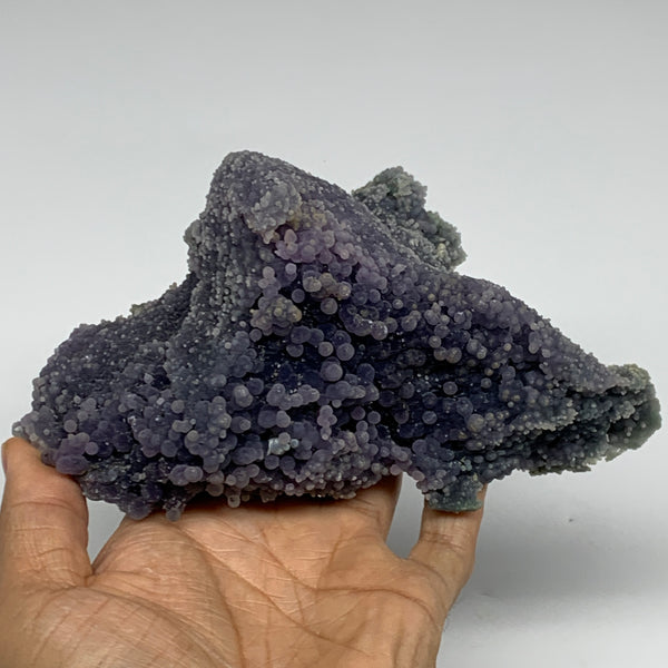 1.89 lbs, 6.1"x5.2"x3", Rough Grape Agate Crystal Mineral Specimens,B32608