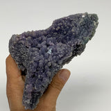 1.89 lbs, 6.1"x5.2"x3", Rough Grape Agate Crystal Mineral Specimens,B32608