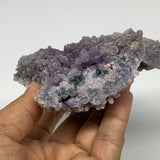 0.595 lbs, 4.3"x3.8"x1.1", Rough Grape Agate Crystal Mineral Specimens,B32609