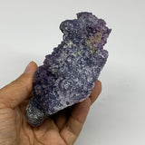 0.98 lbs, 5.2"x3.2"x1.7", Rough Grape Agate Crystal Mineral Specimens,B32610