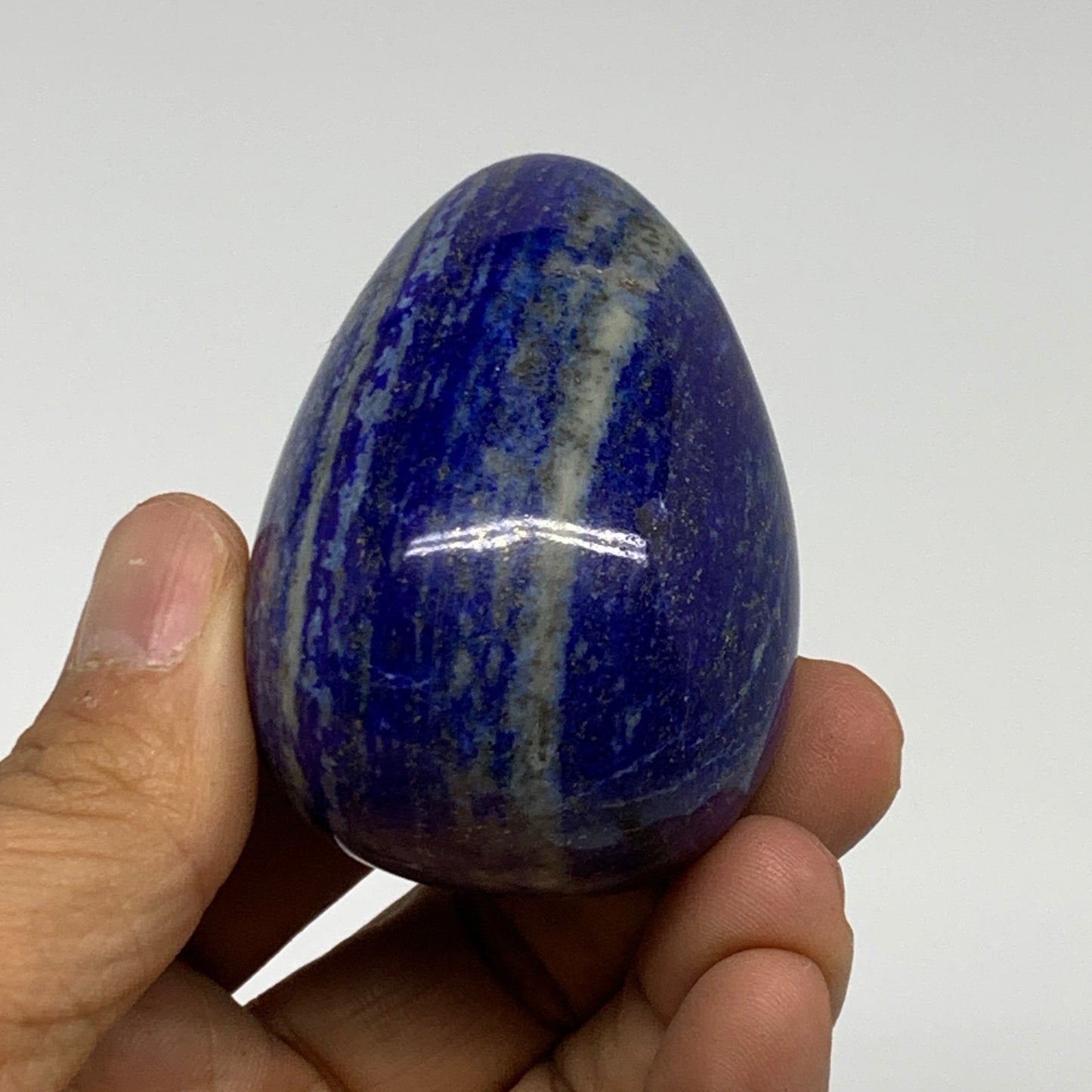 161.1g, 2.4"x1.6", Natural Lapis Lazuli Egg Polished @Afghanistan, B33292