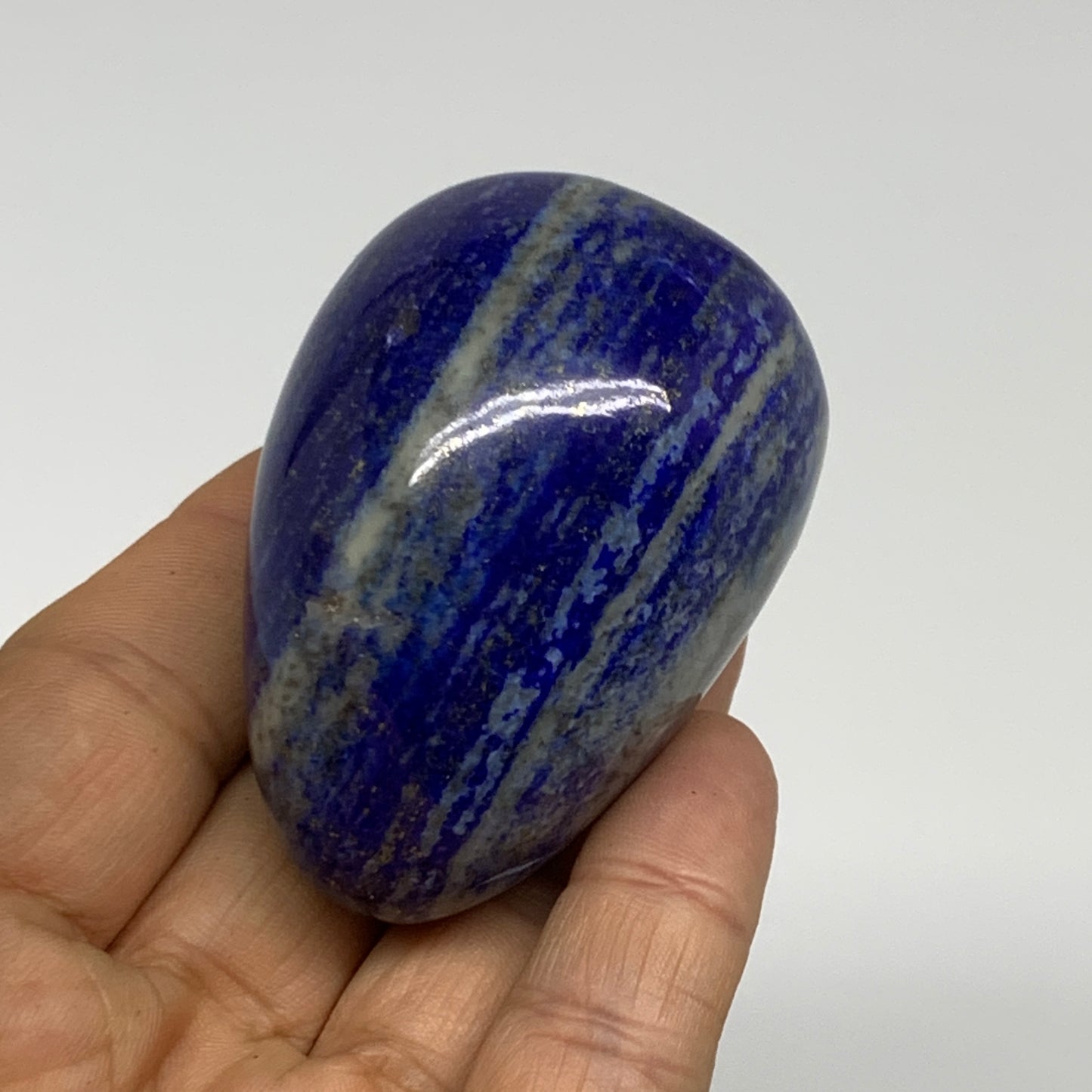 161.1g, 2.4"x1.6", Natural Lapis Lazuli Egg Polished @Afghanistan, B33292