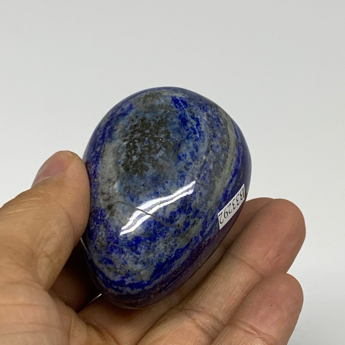 161.1g, 2.4"x1.6", Natural Lapis Lazuli Egg Polished @Afghanistan, B33292