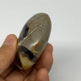 116.2g,2.5"x1.9"x1.1", Septarian Nodule Palm-Stone Polished Reiki Crystal, B2826