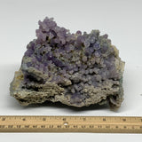 2.88 lbs, 5.7"x4"x4.5", Rough Grape Agate Crystal Mineral Specimens,B32611