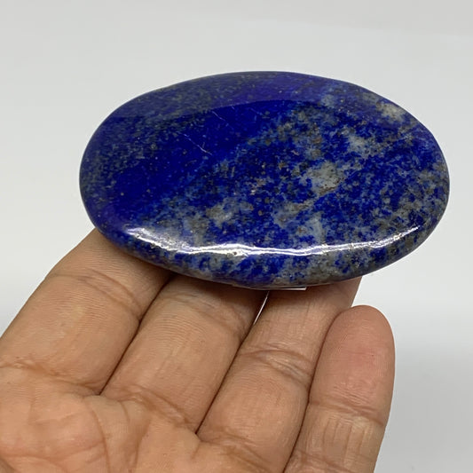 89.4g, 2.7"x1.9"x0.6", Natural Lapis Lazuli Palm Stone @Afghanistan, B36820
