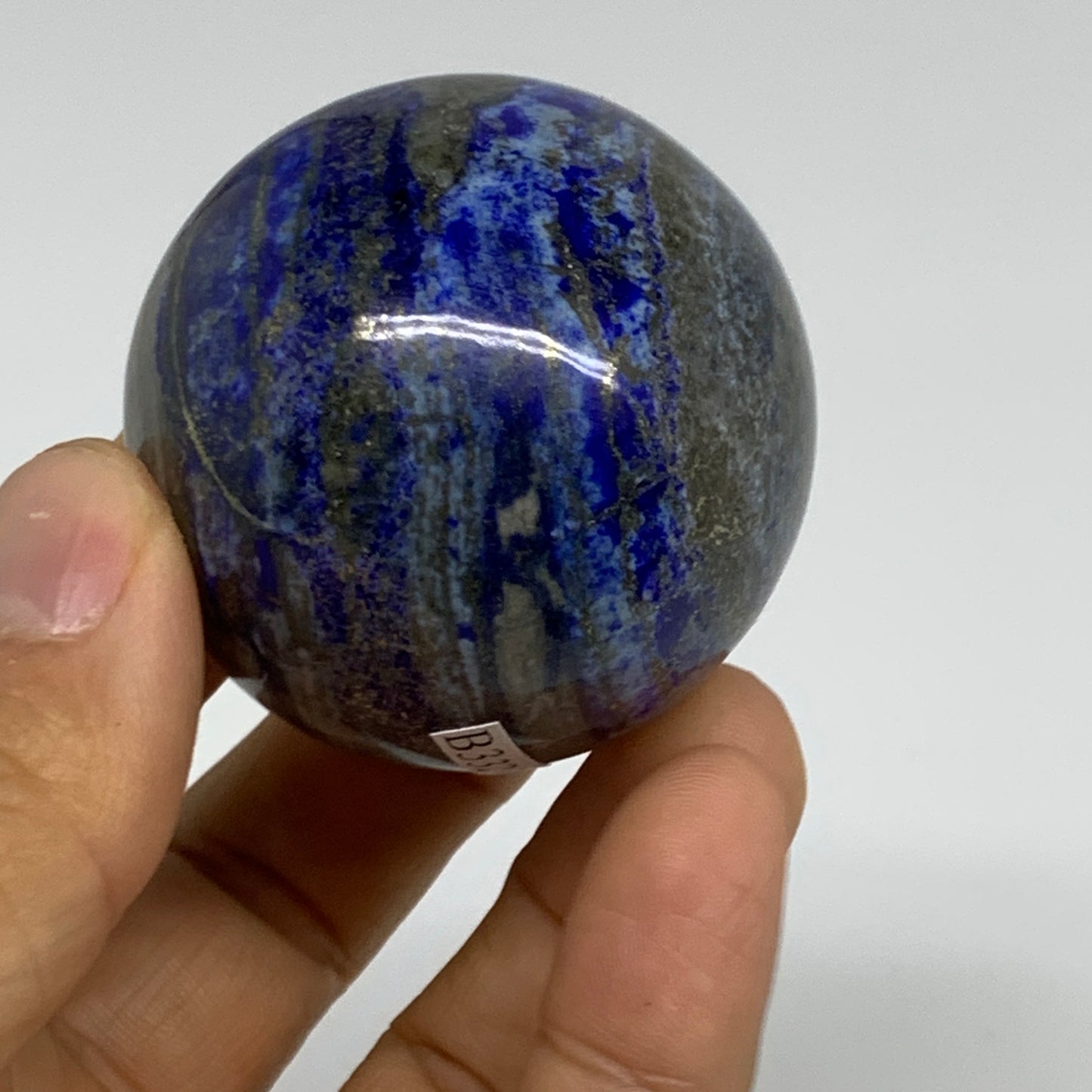 152.8g, 1.8" (45mm), Lapis Lazuli Sphere Ball Gemstone @Afghanistan, B33294