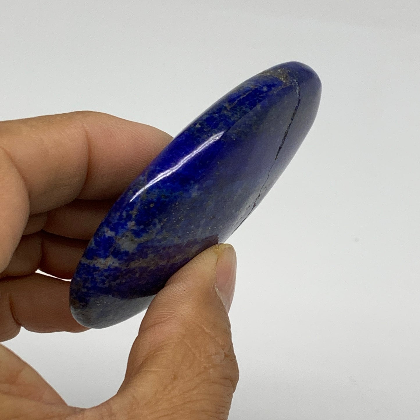 89.4g, 2.7"x1.9"x0.6", Natural Lapis Lazuli Palm Stone @Afghanistan, B36820