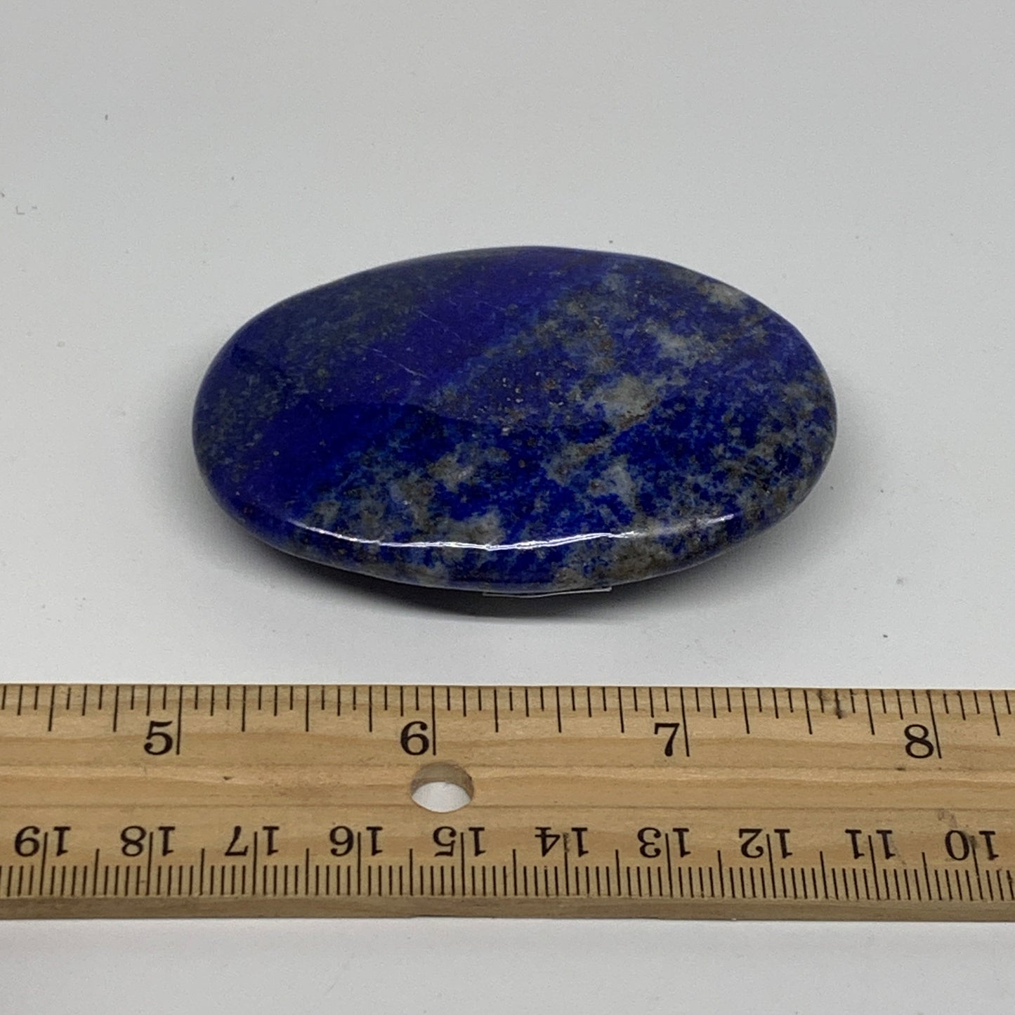 89.4g, 2.7"x1.9"x0.6", Natural Lapis Lazuli Palm Stone @Afghanistan, B36820
