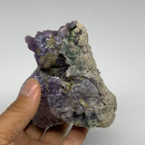 1.26 lbs, 3.9"x3.3"x3.1", Rough Grape Agate Crystal Mineral Specimens,B32613