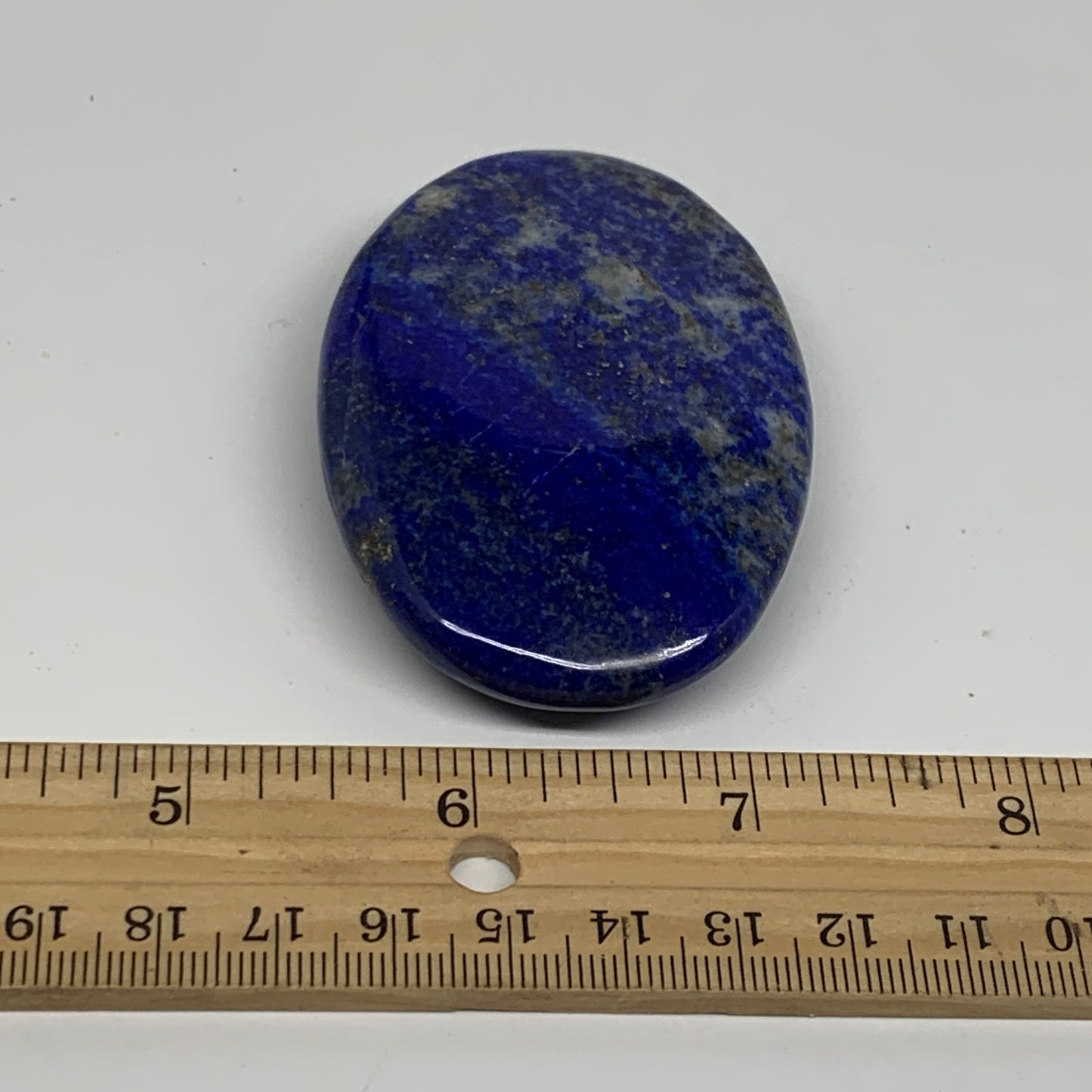 89.4g, 2.7"x1.9"x0.6", Natural Lapis Lazuli Palm Stone @Afghanistan, B36820