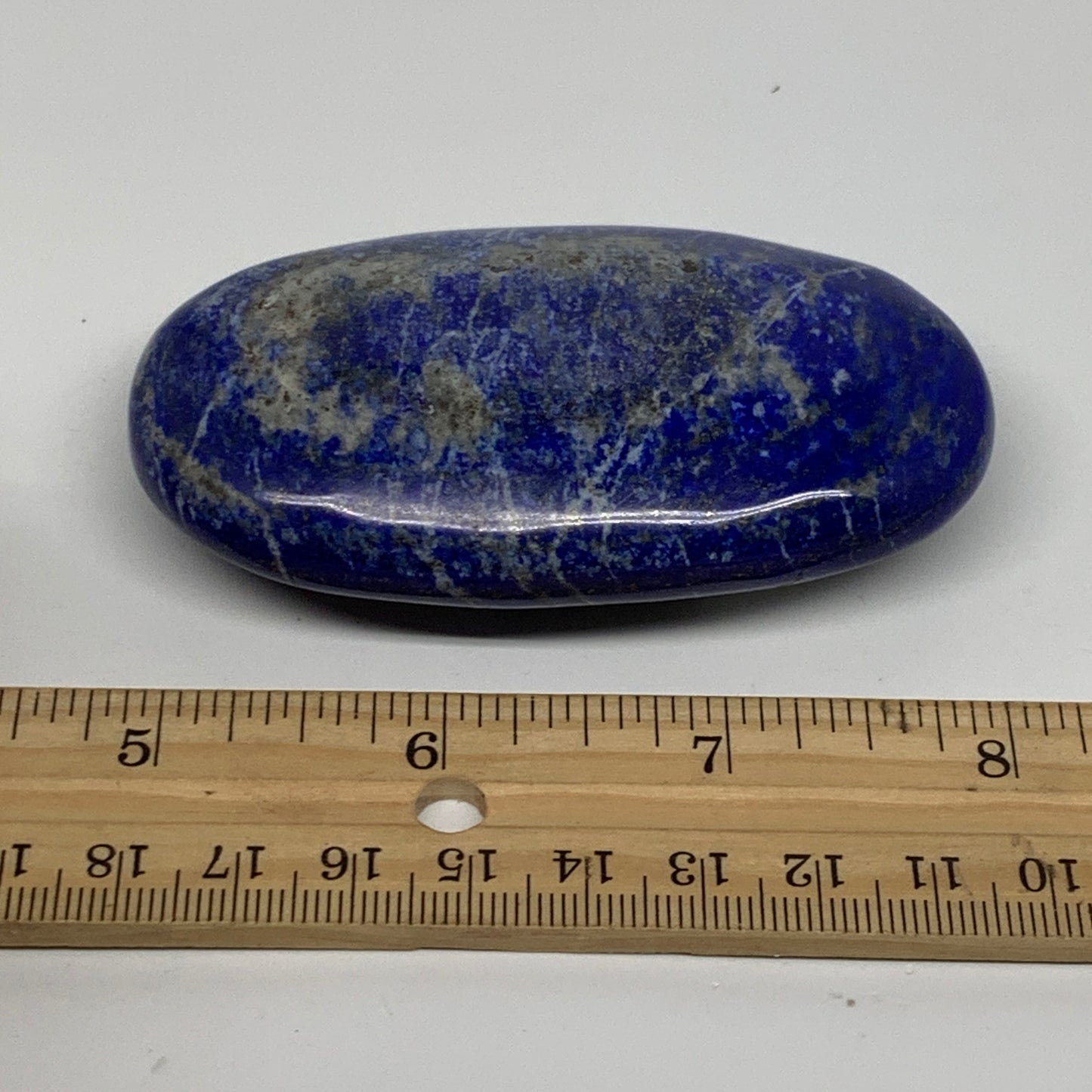 139.9g, 3.2"x1.8"x0.9", Natural Lapis Lazuli Palm Stone @Afghanistan, B36821