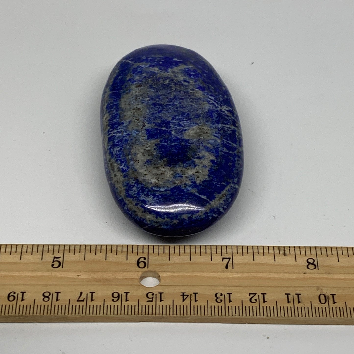 139.9g, 3.2"x1.8"x0.9", Natural Lapis Lazuli Palm Stone @Afghanistan, B36821