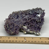 1.23 lbs, 5.3"x3.4"x2.5", Rough Grape Agate Crystal Mineral Specimens,B32614