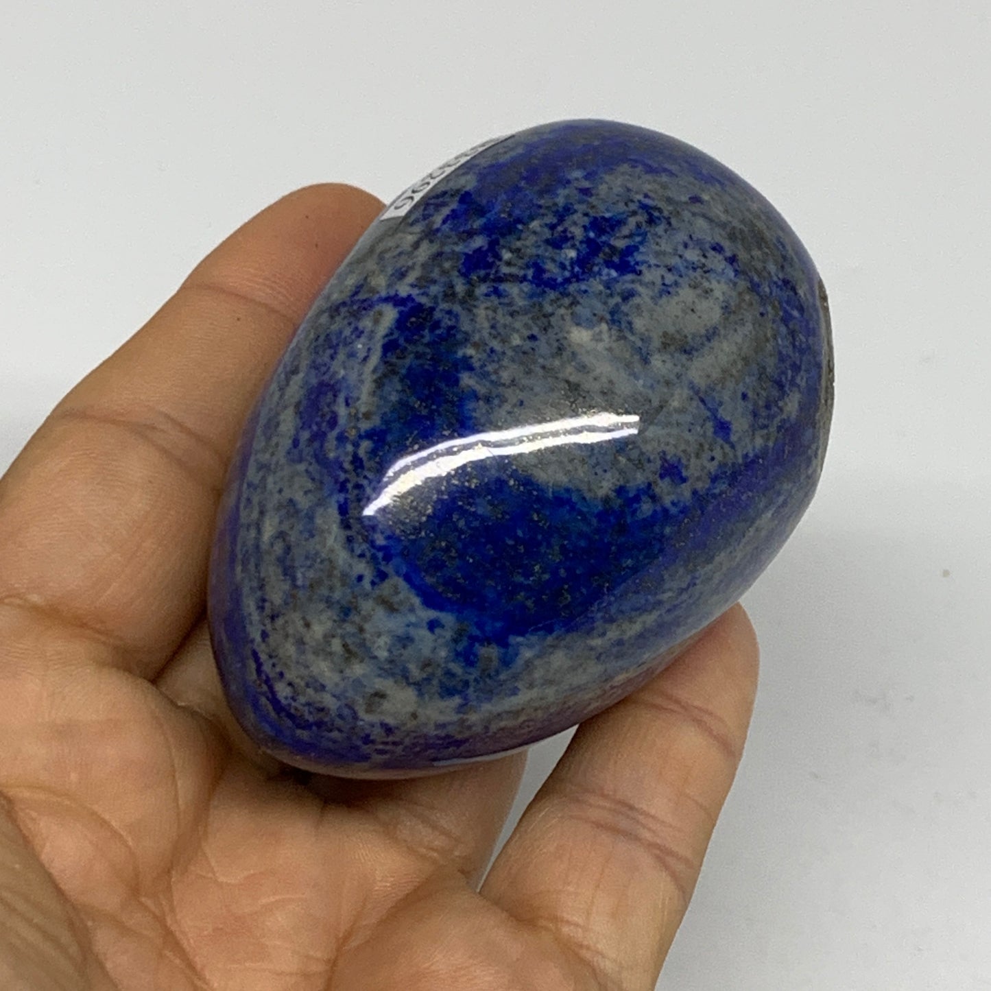 0.55 lbs,  2.7"x1.9", Natural Lapis Lazuli Egg Polished @Afghanistan, B33296