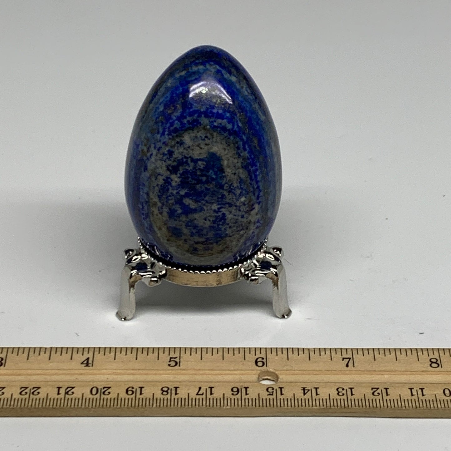 0.55 lbs,  2.7"x1.9", Natural Lapis Lazuli Egg Polished @Afghanistan, B33296