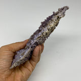 0.72 lbs, 7.4"x3.2"x1.3", Rough Grape Agate Crystal Mineral Specimens,B32615