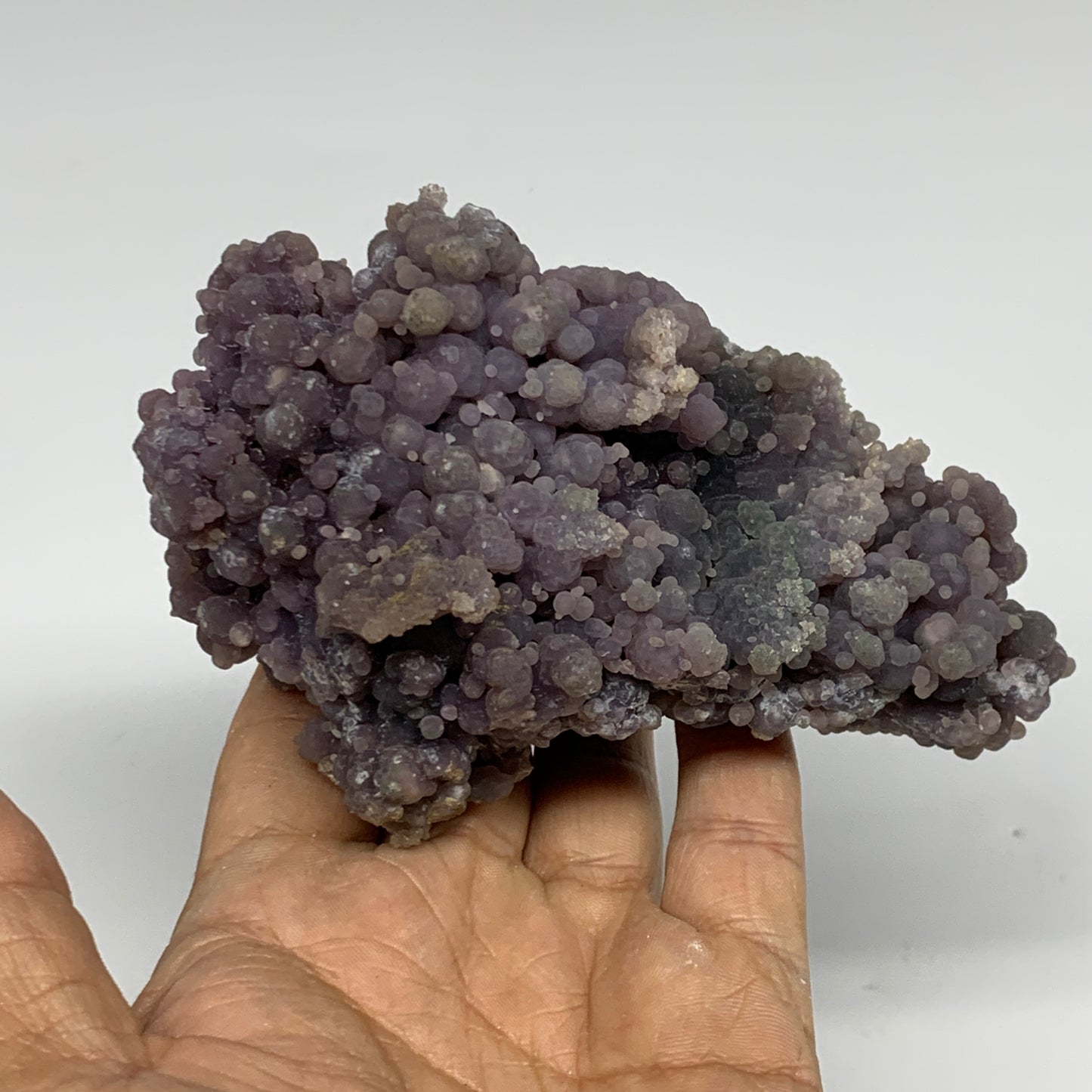 0.87 lbs, 4.6"x3.2"x2.7", Rough Grape Agate Crystal Mineral Specimens,B32616