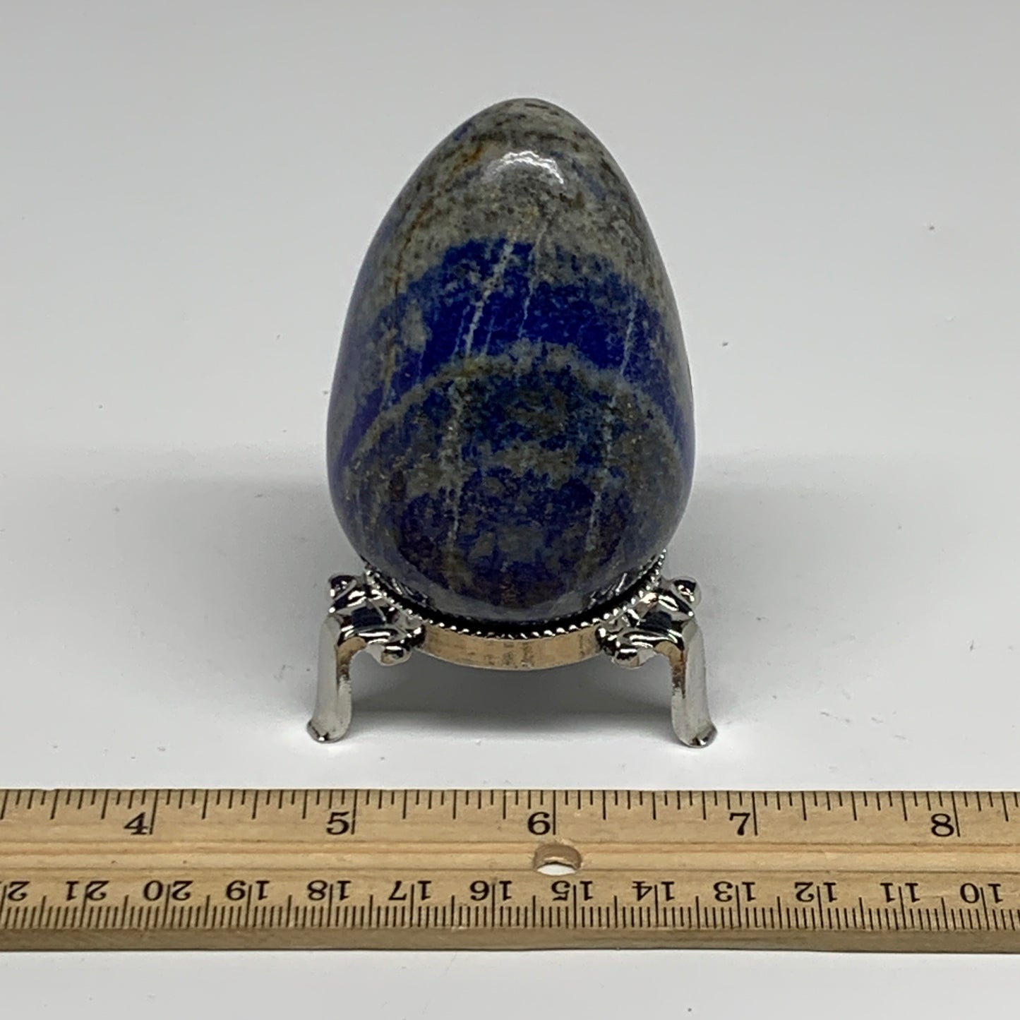 0.54 lbs,  2.8"x1.9", Natural Lapis Lazuli Egg Polished @Afghanistan, B33297