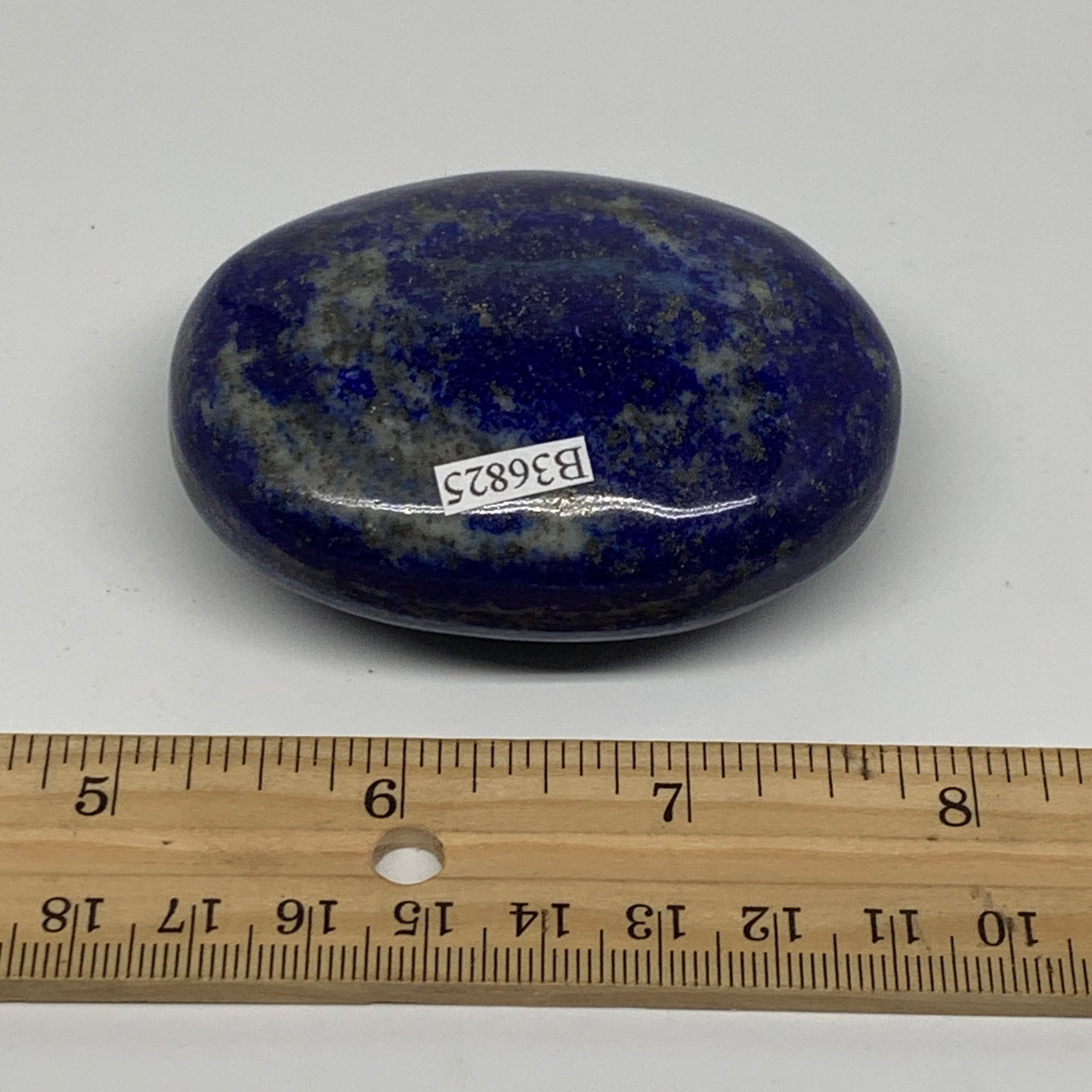 174.1g, 3.7"x2.1"x1.1", Natural Lapis Lazuli Palm Stone @Afghanistan, B36825