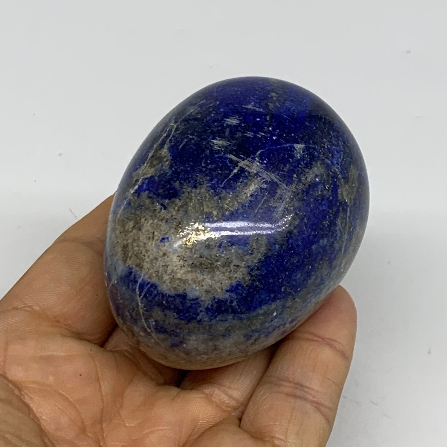 0.52 lbs, 2.5"x1.9", Natural Lapis Lazuli Egg Polished @Afghanistan, B33298