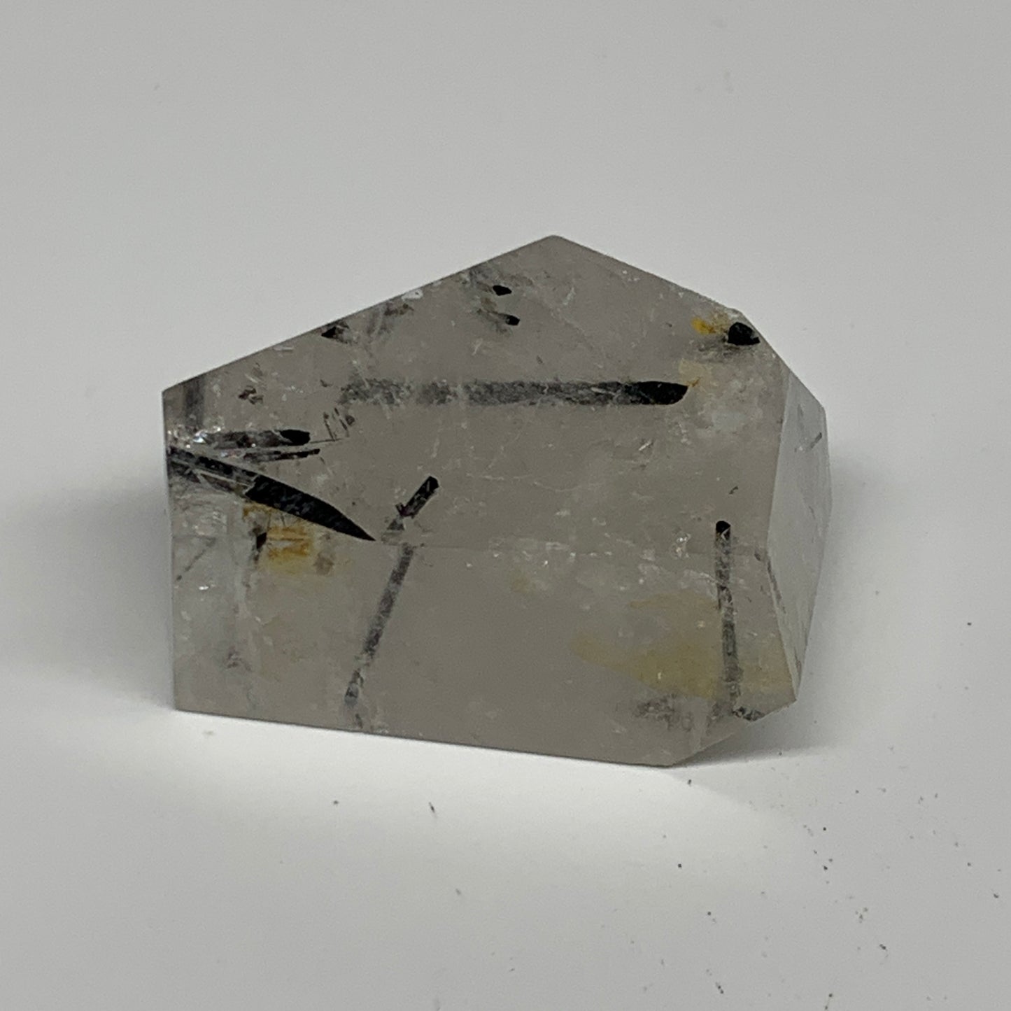 54.9g, 1.9"x1.4"x0.9", Black Tourmaline Rutile Quartz Crystal Chunk @Brazil,B274